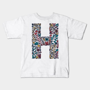 Tropical Letter H Kids T-Shirt